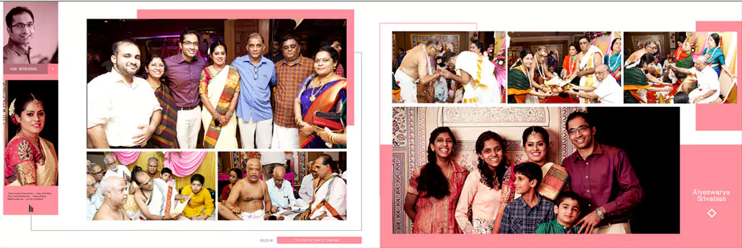 south wedding albums psd